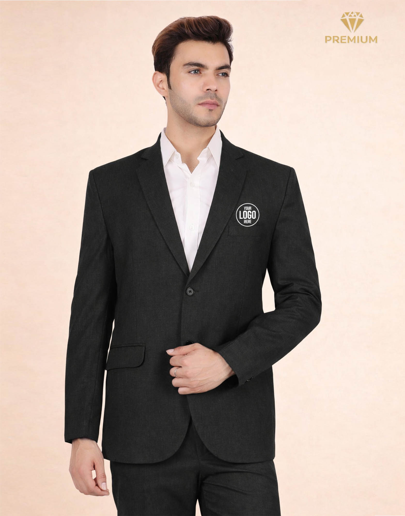 Black Formal Blazer For Men view 1