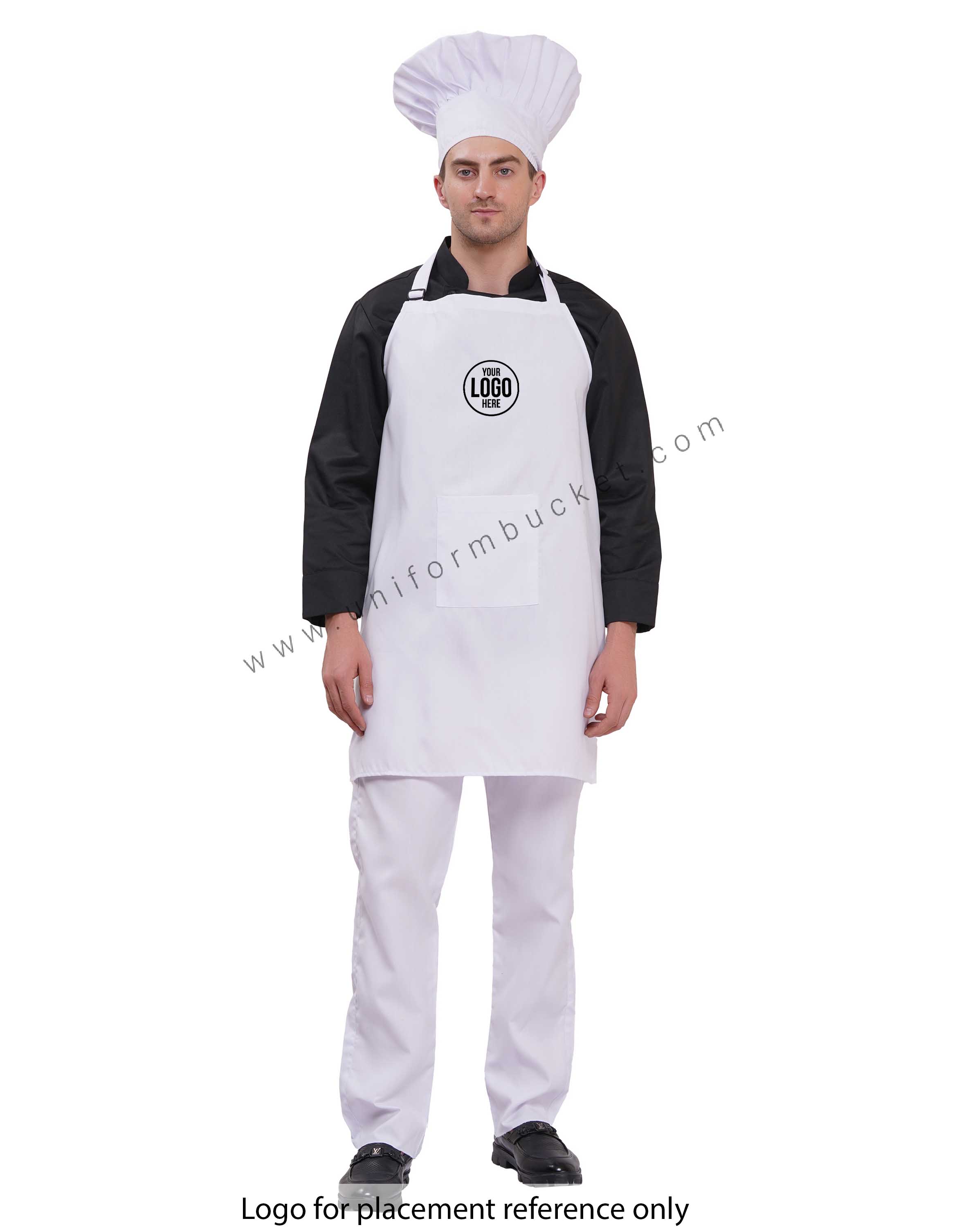 Signature White Chef Bib Apron thumbnail 2