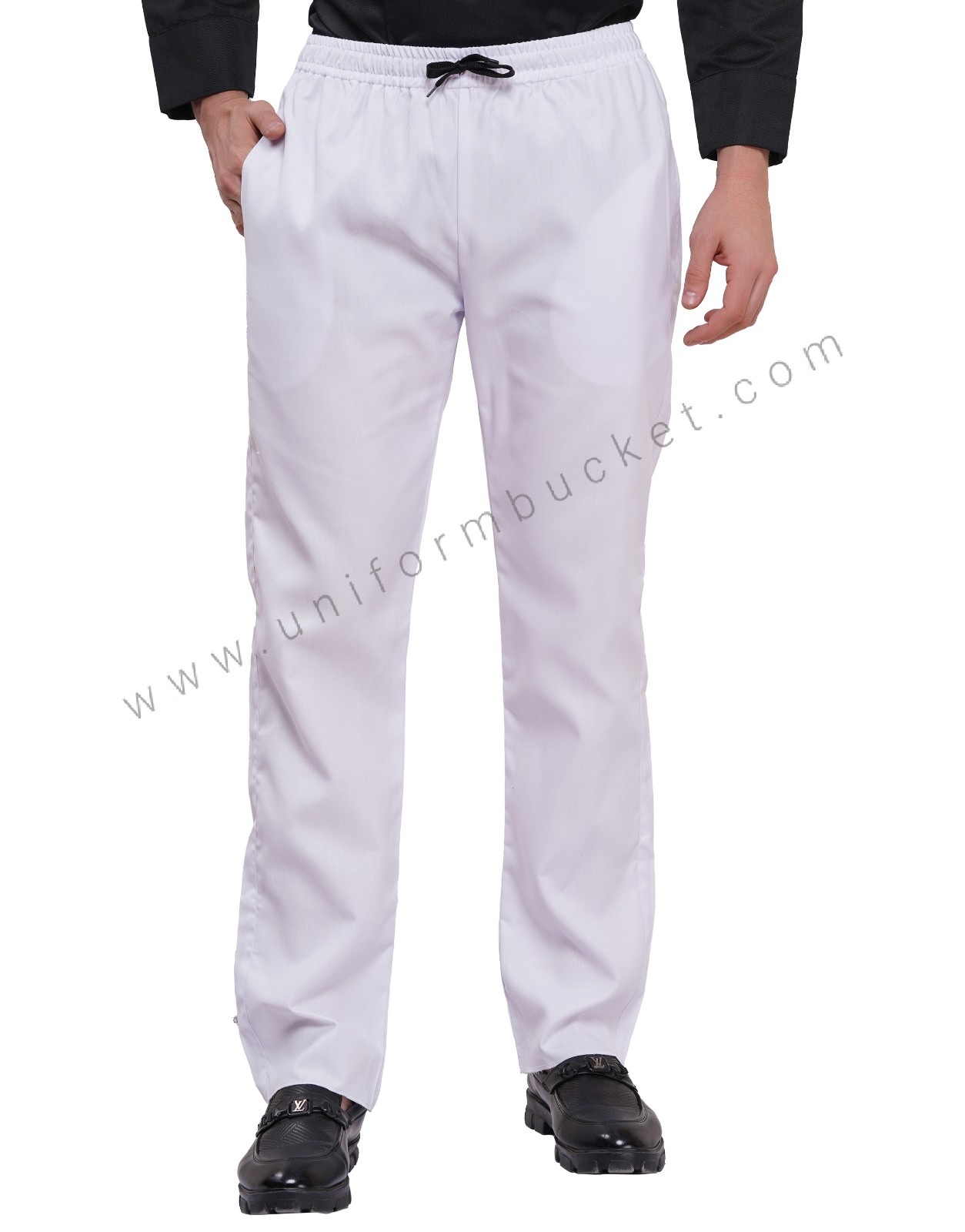 WHITE MALE FULL ELASTIC PAJAMA view 1