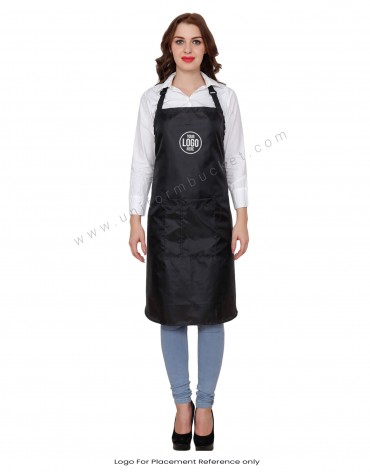 Polyester Black Apron With Adjuster view 1