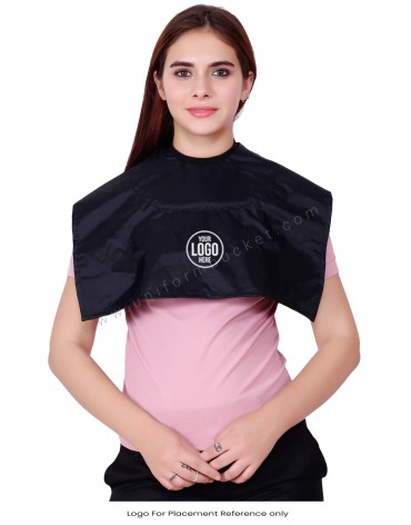 Rubberised Fabric Black Short Cape view 1