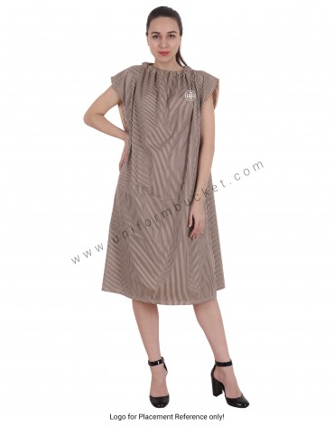 Brown Beauty Gown For Spa, Salon view 1