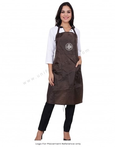 Brown Salon Bib Apron view 1