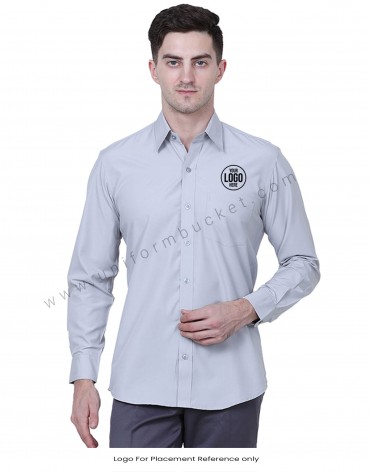 Classic Plain Grey Shirt view 1