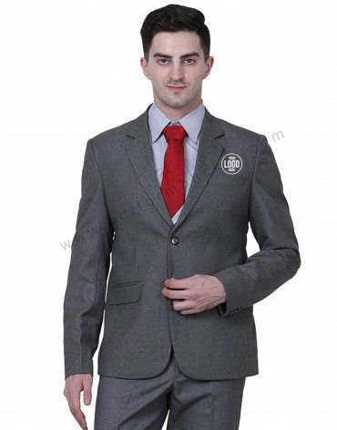 Dark Grey Blazer For Men view 1