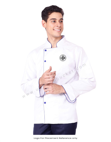 Light Weight White Chef Coat view 1