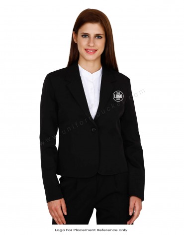 Single Button Formal Black Blazer view 1