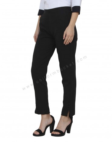 Side Zipper  Trouser With  Bottom 3 Buttons view 1