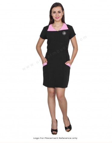 Knee Length Formal Pink Tone Dress view 1
