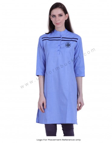 Front Button opening Kurti view 1