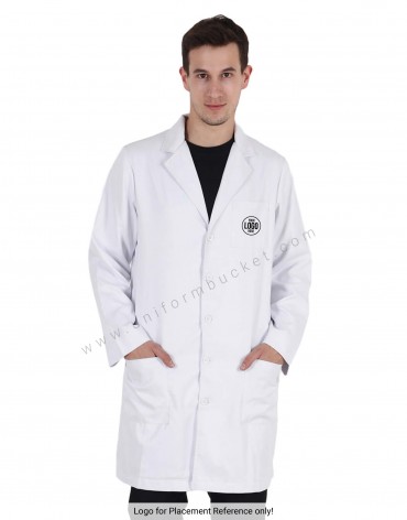 Full Sleeve Back Adjuster Lab Coat For Male view 1