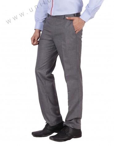 Light Grey Formal Trousers For Male view 1