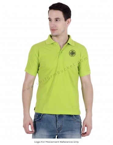 Lyril Green Uniform Polo T- Shirt view 1
