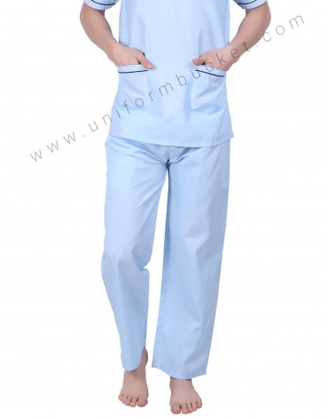 Sky Blue Loose Bottoms view 1