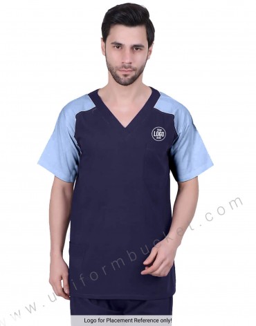 Double Tone Navy Blue Tunic view 1