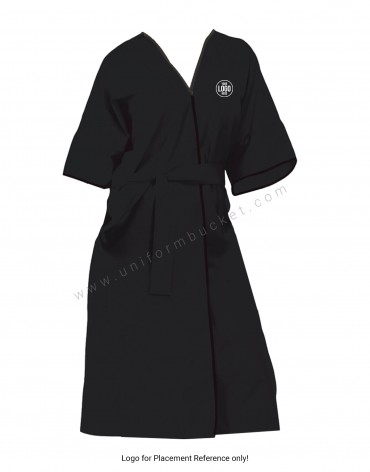 Long Black Slimming Gown view 1