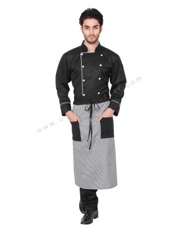Shepherd Check White & Black Apron view 1