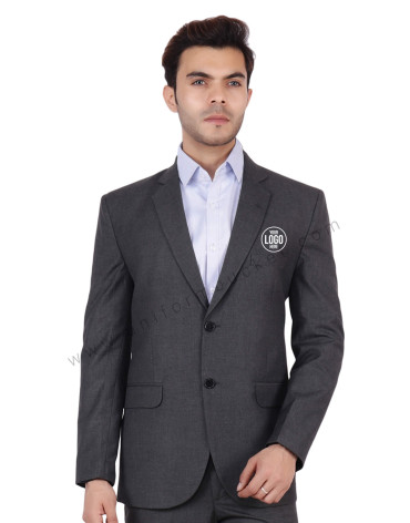 Worsted Grey Blazer For Men view 1