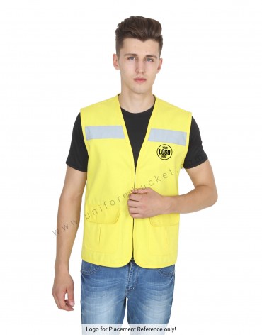 Yellow High Visibility Vest view 1