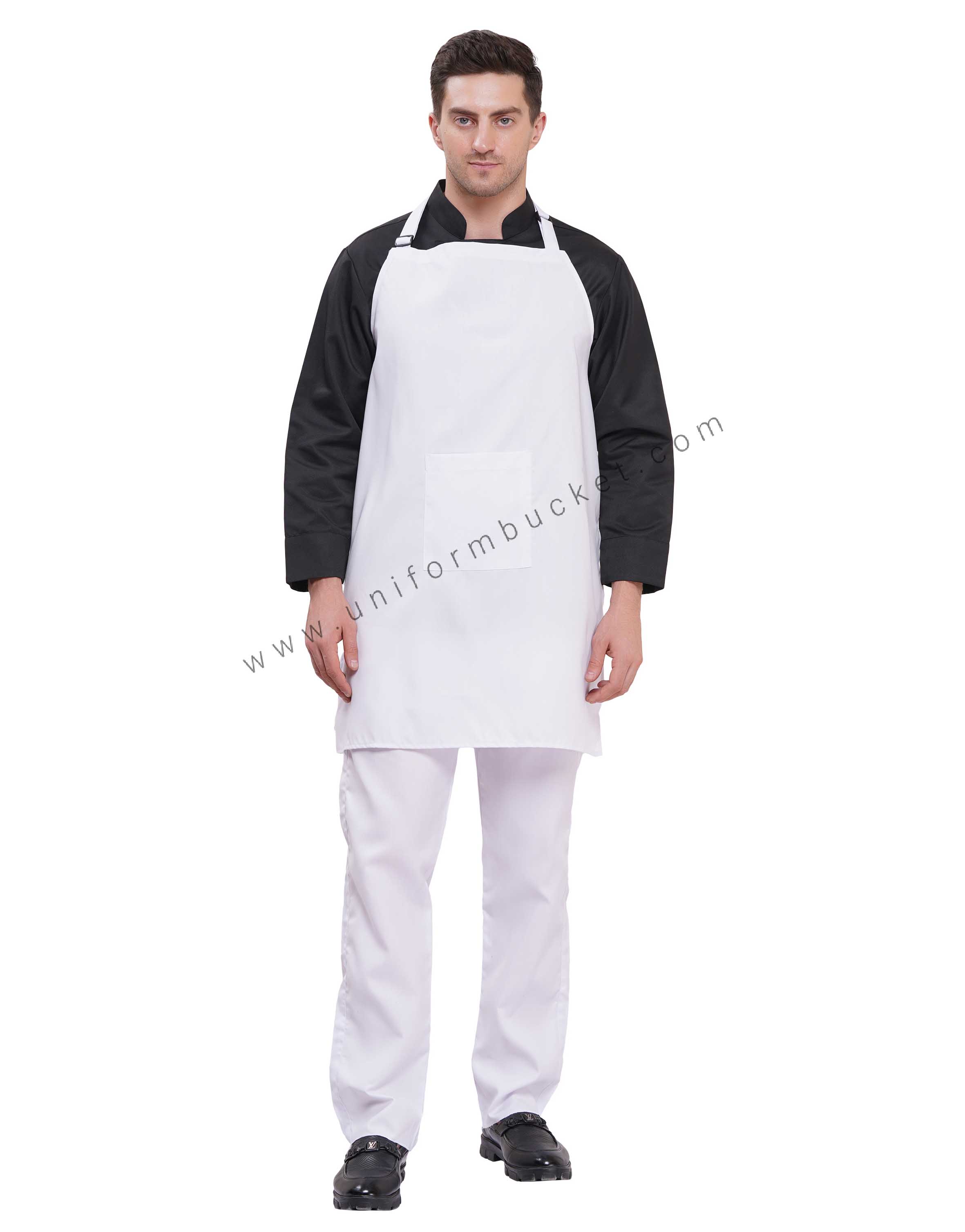 Signature White Chef Bib Apron thumbnail 3