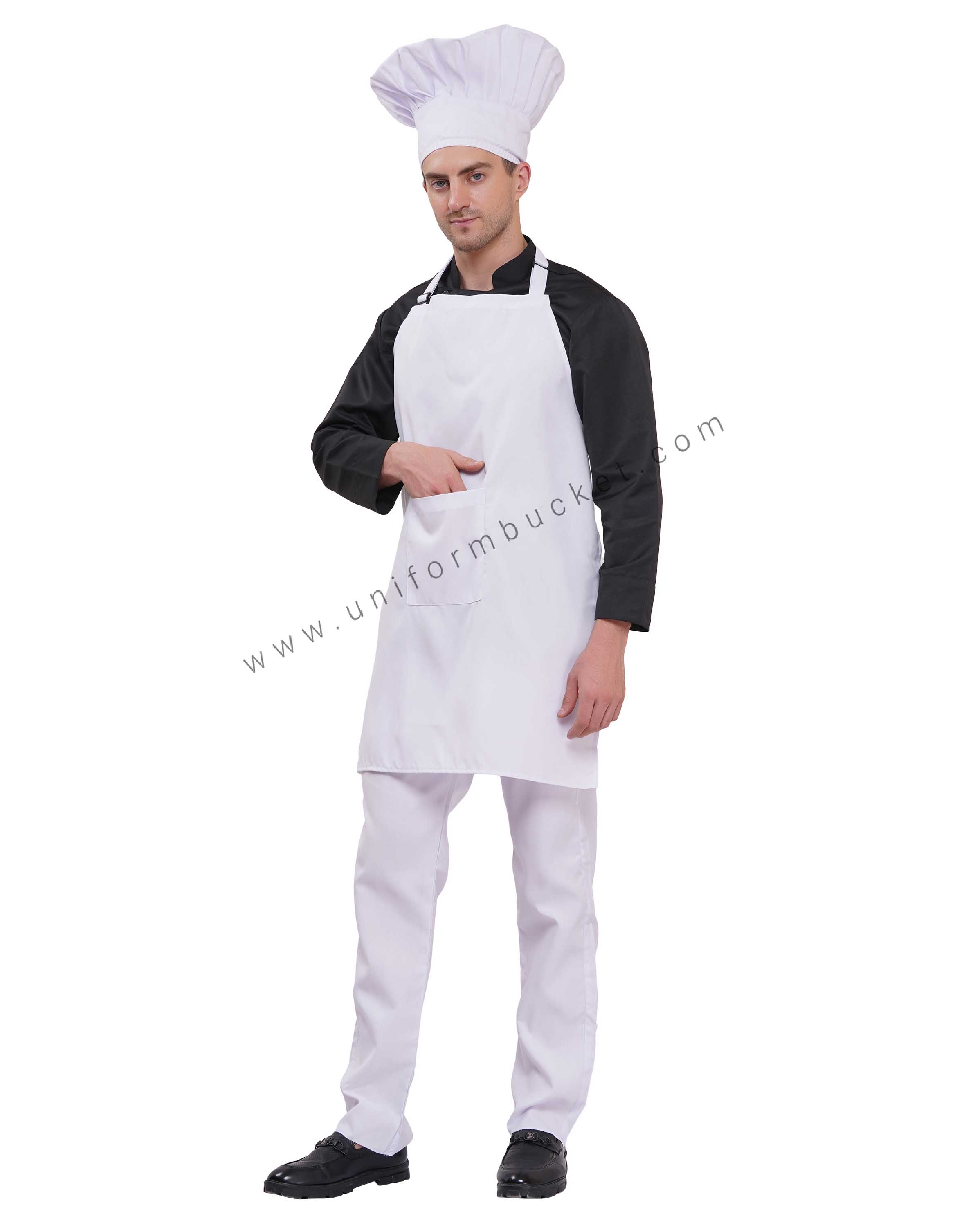 Signature White Chef Bib Apron thumbnail 4