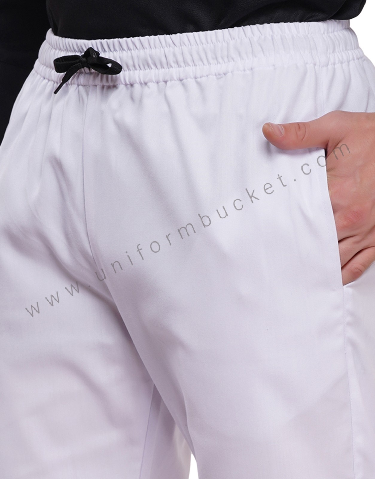 WHITE MALE FULL ELASTIC PAJAMA thumbnail 4