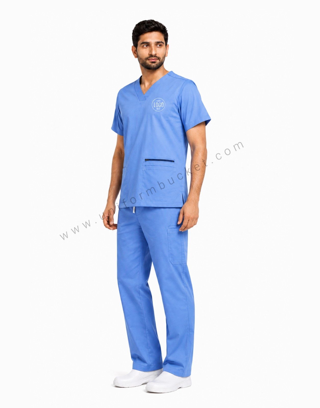 sky blue male full elastic pajama with two side pocket  thumbnail 3