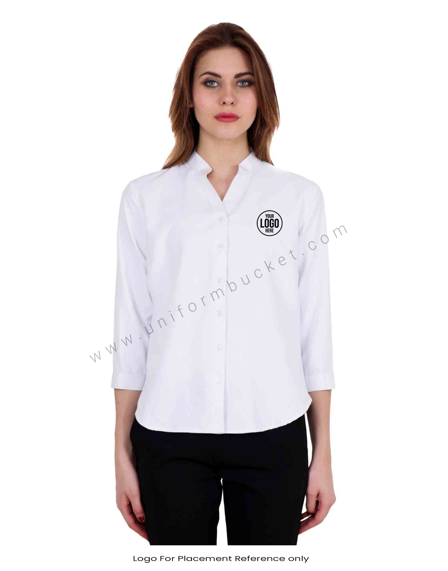 Band Collar White Shirt thumbnail 4