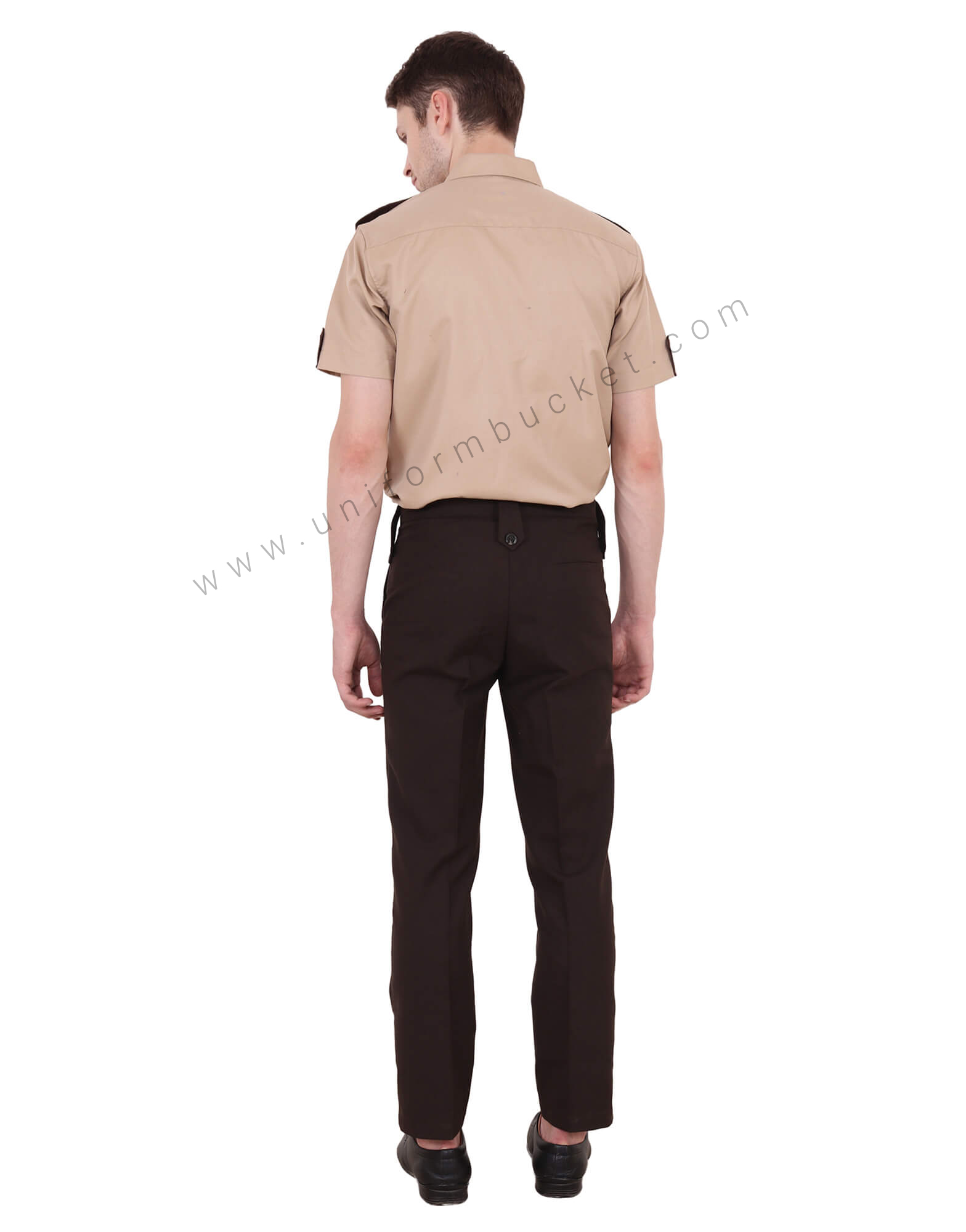 Beige &  Brown Security Guard Shirt   thumbnail 4
