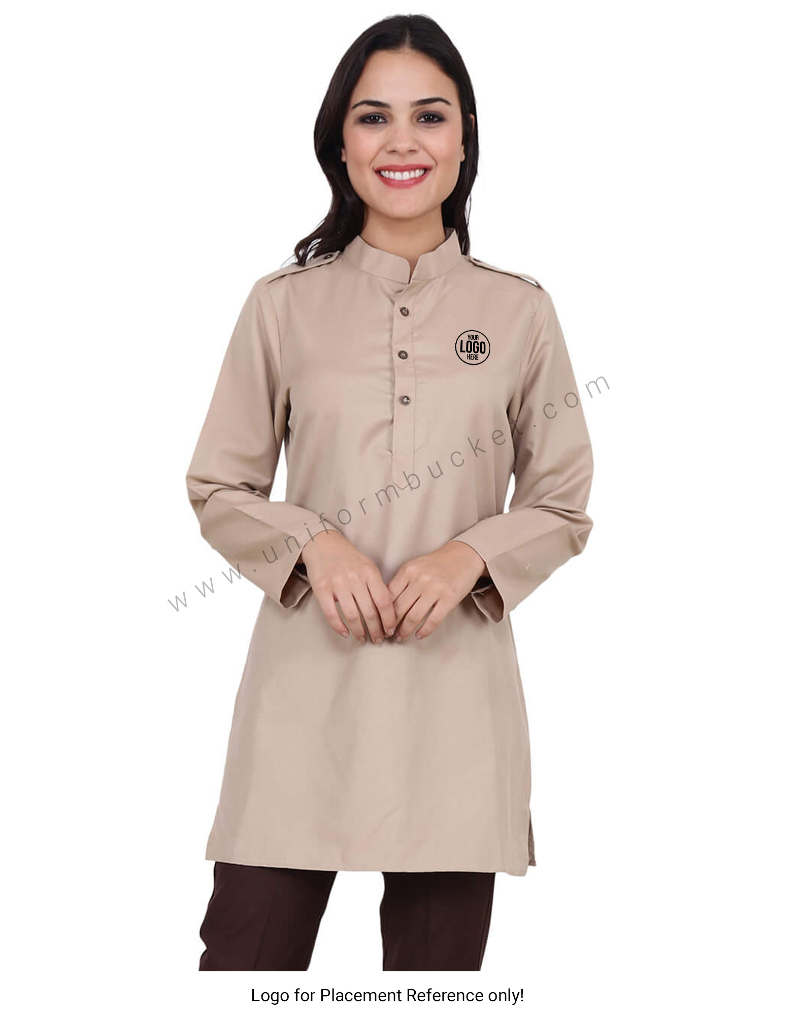 Beige Security Guard kurta For Female thumbnail 5