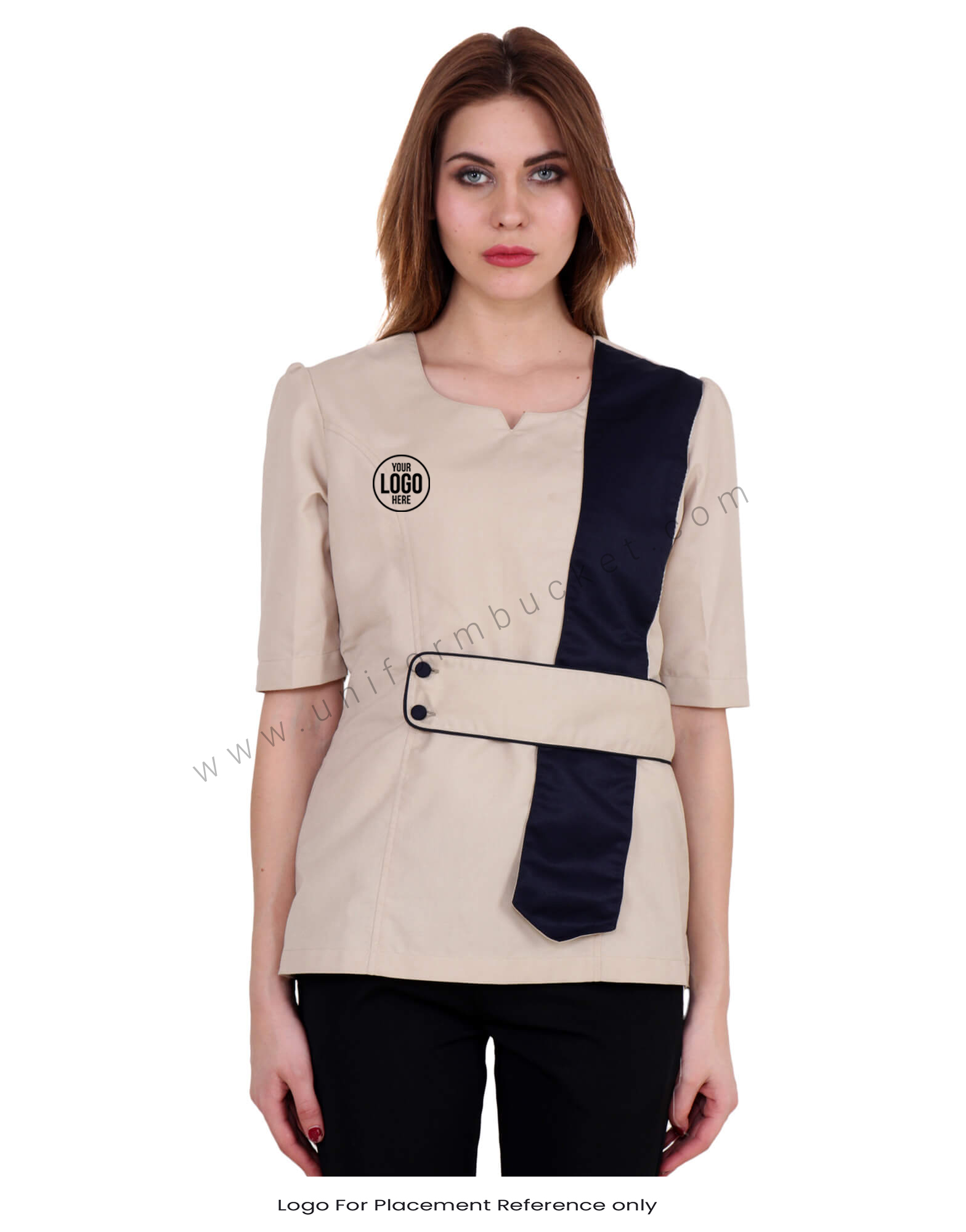 Beige Uniform Shirt Belt And Sash Trim thumbnail 4