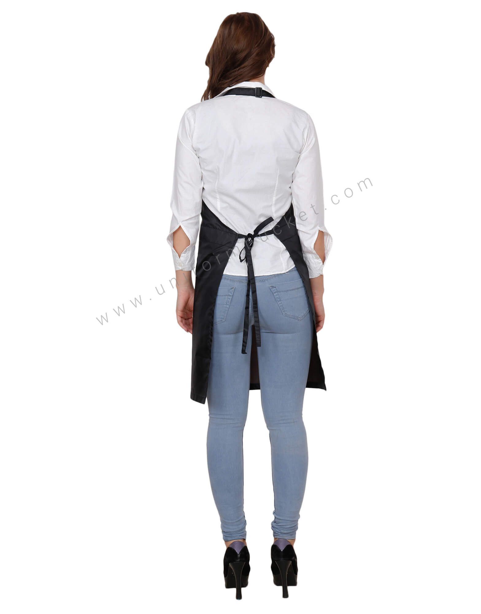 Black Bib Apron With Multi Utility Loops thumbnail 3