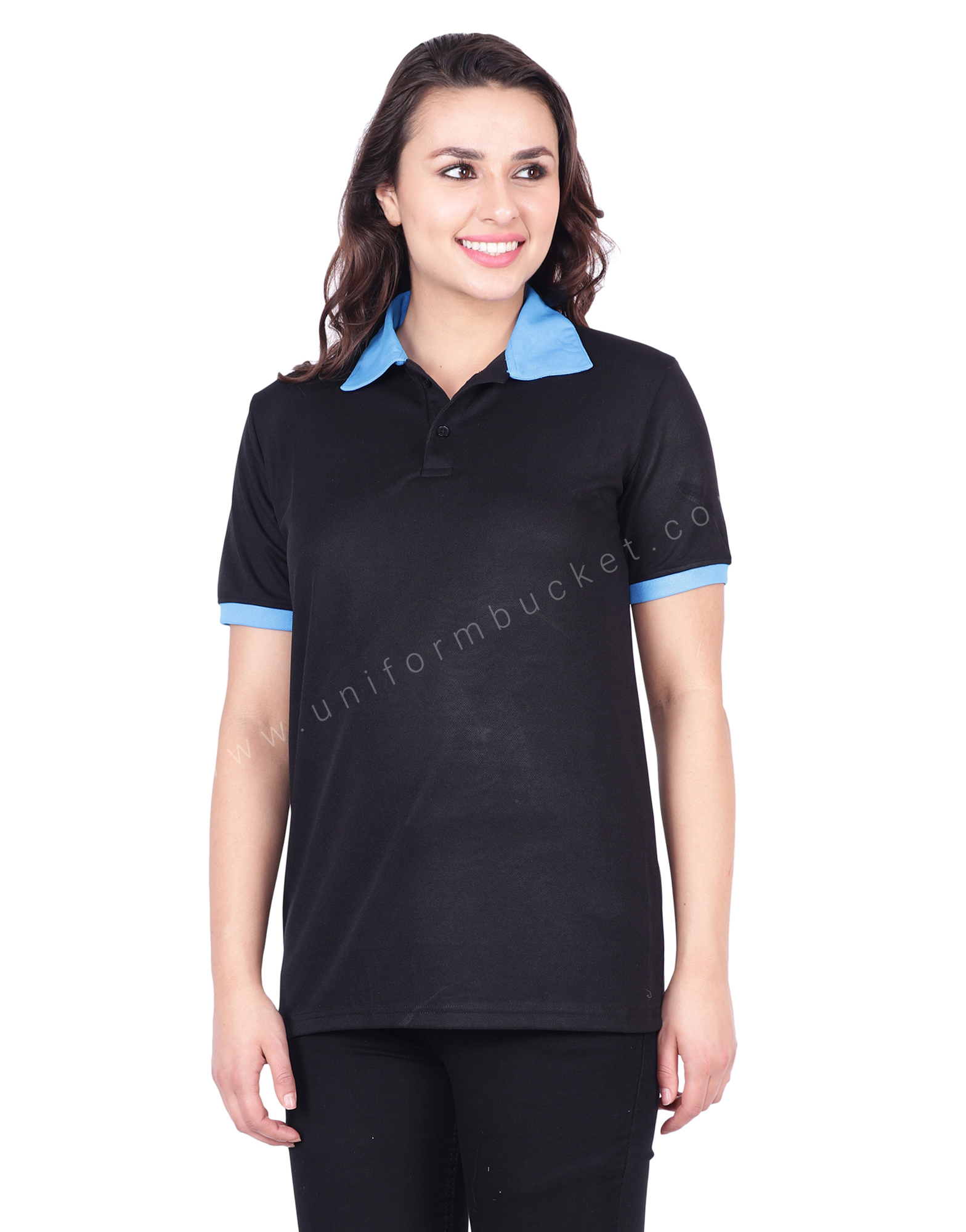 Black & Blue  Polo T-Shirt thumbnail 2