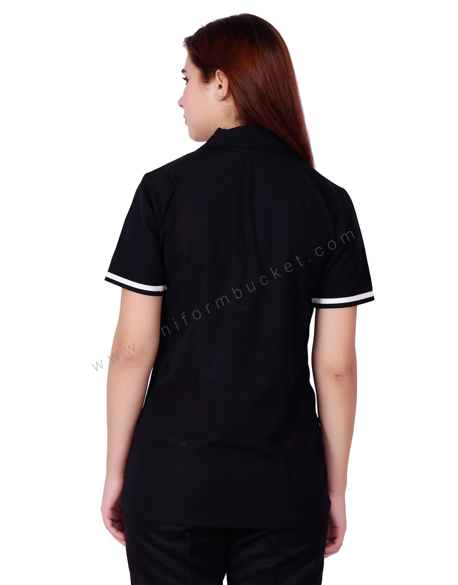 Black Shirt With White Trims thumbnail 2