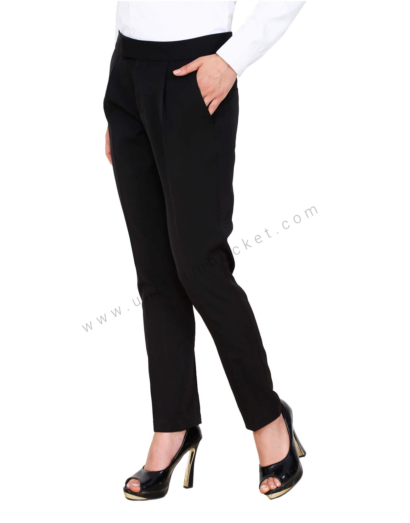 Formal Black Corporate Trouser view 1