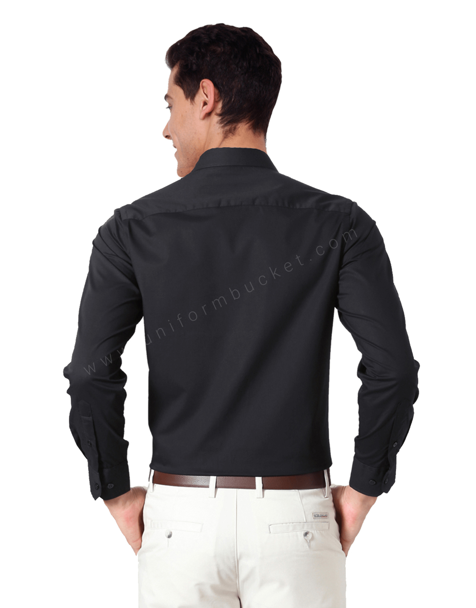 Black Formal Shirt For Men view 1