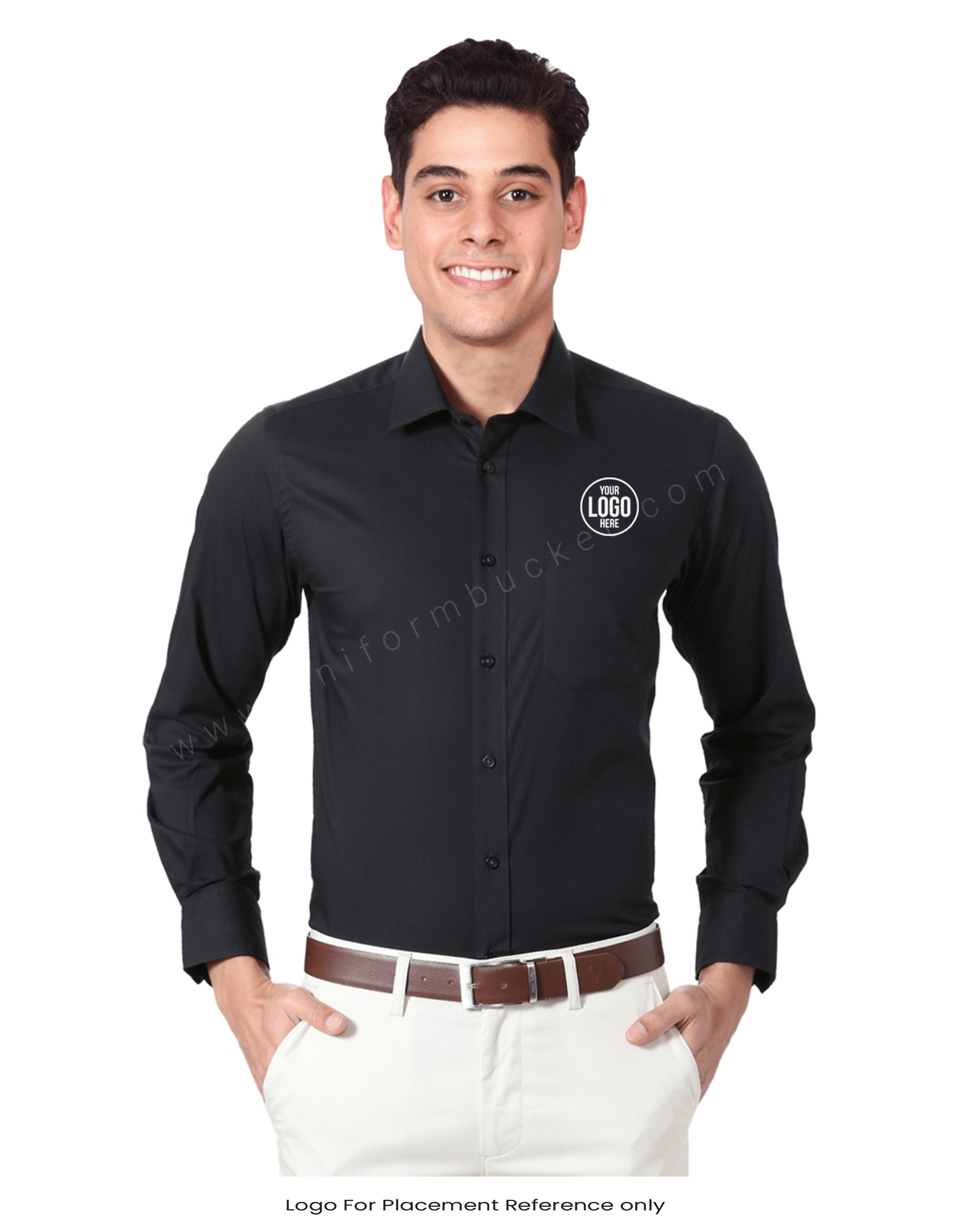 Black Formal Shirt For Men thumbnail 2