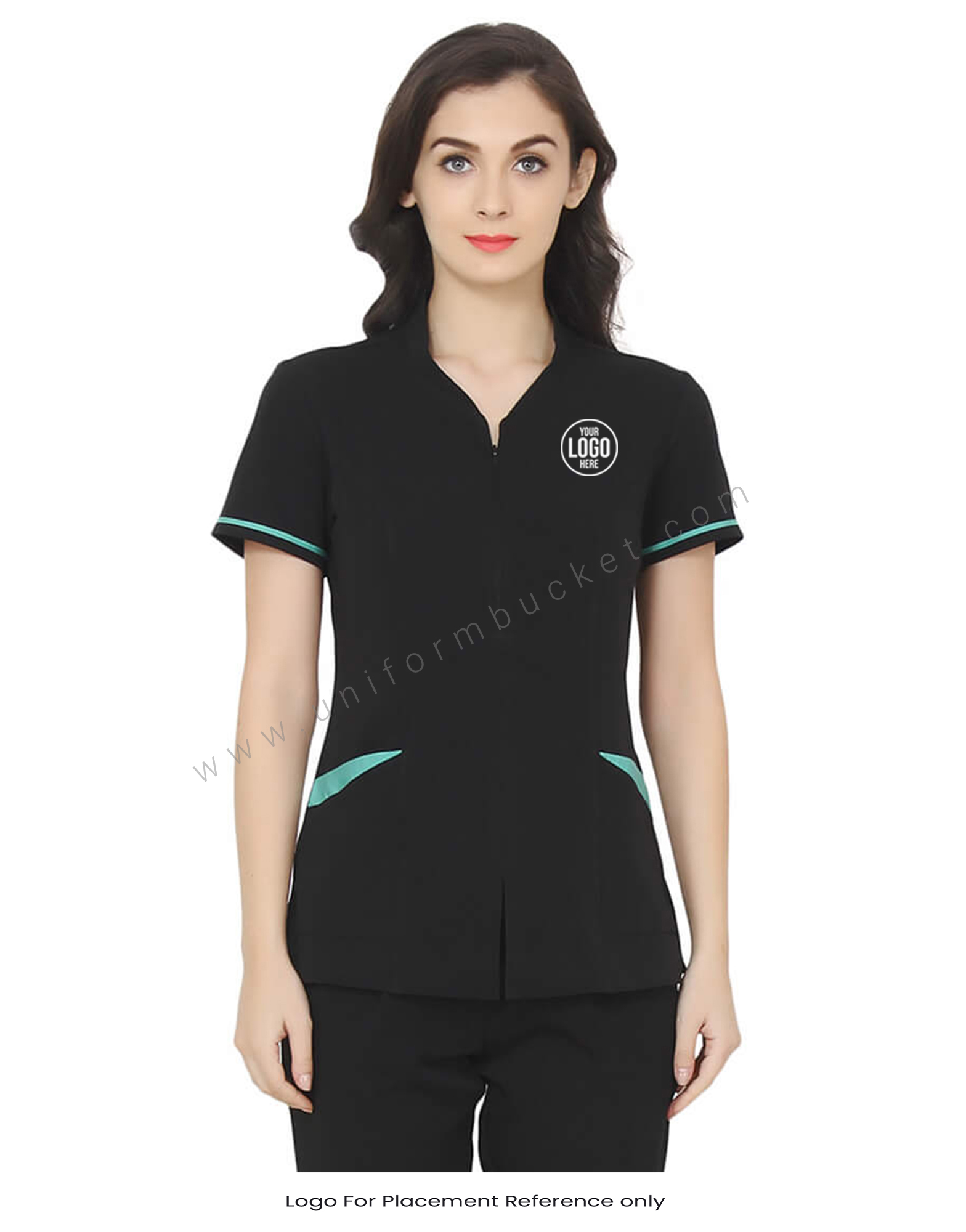 Two tone Tunic With Front Opening thumbnail 4