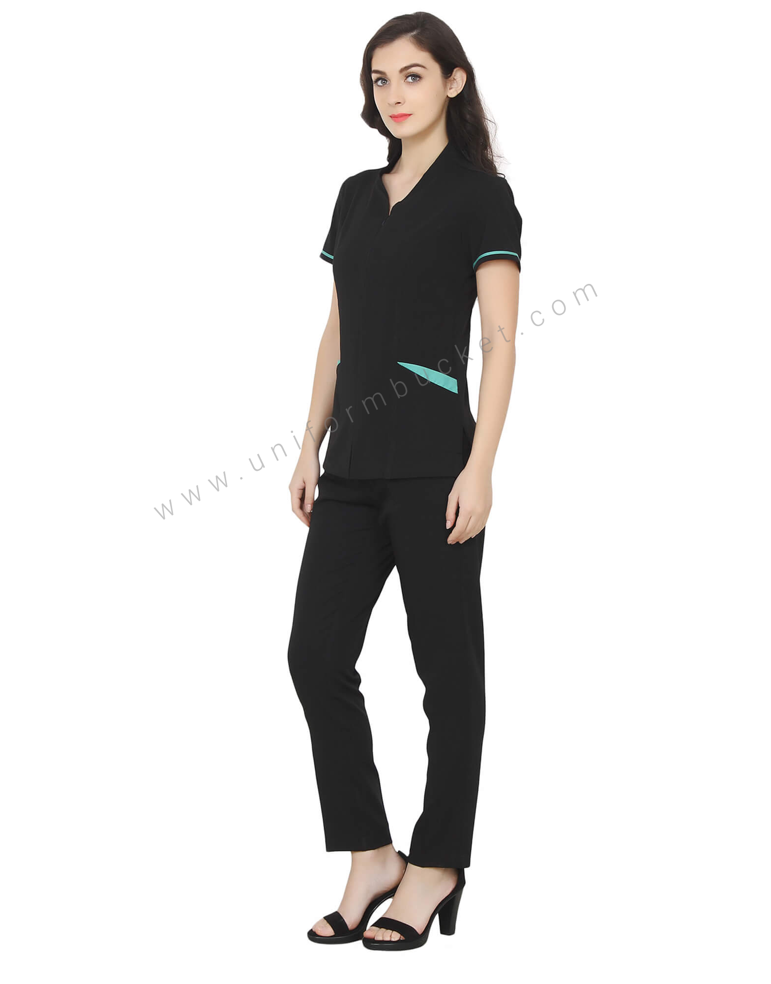 Two tone Tunic With Front Opening view 1