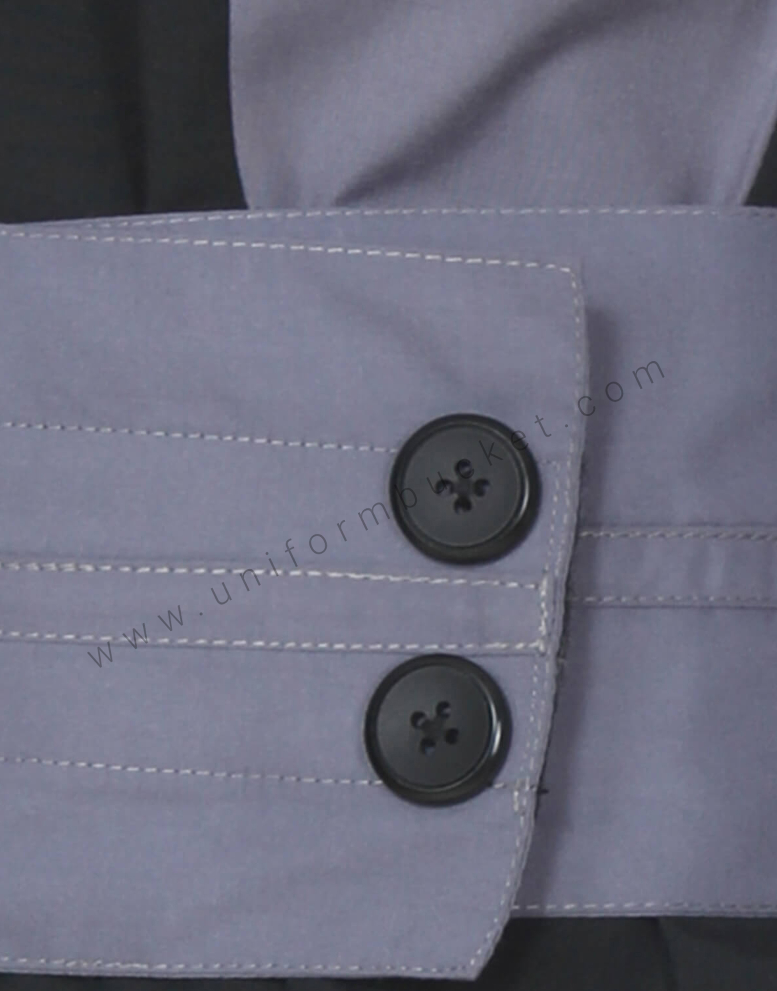 Broad Belted Grey Black Top thumbnail 4