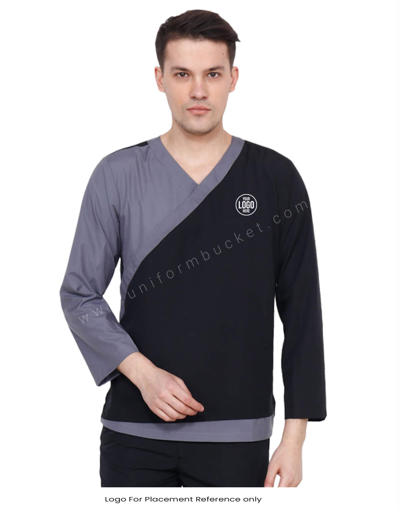 Two Tone Crossover Spa Tunic thumbnail 4