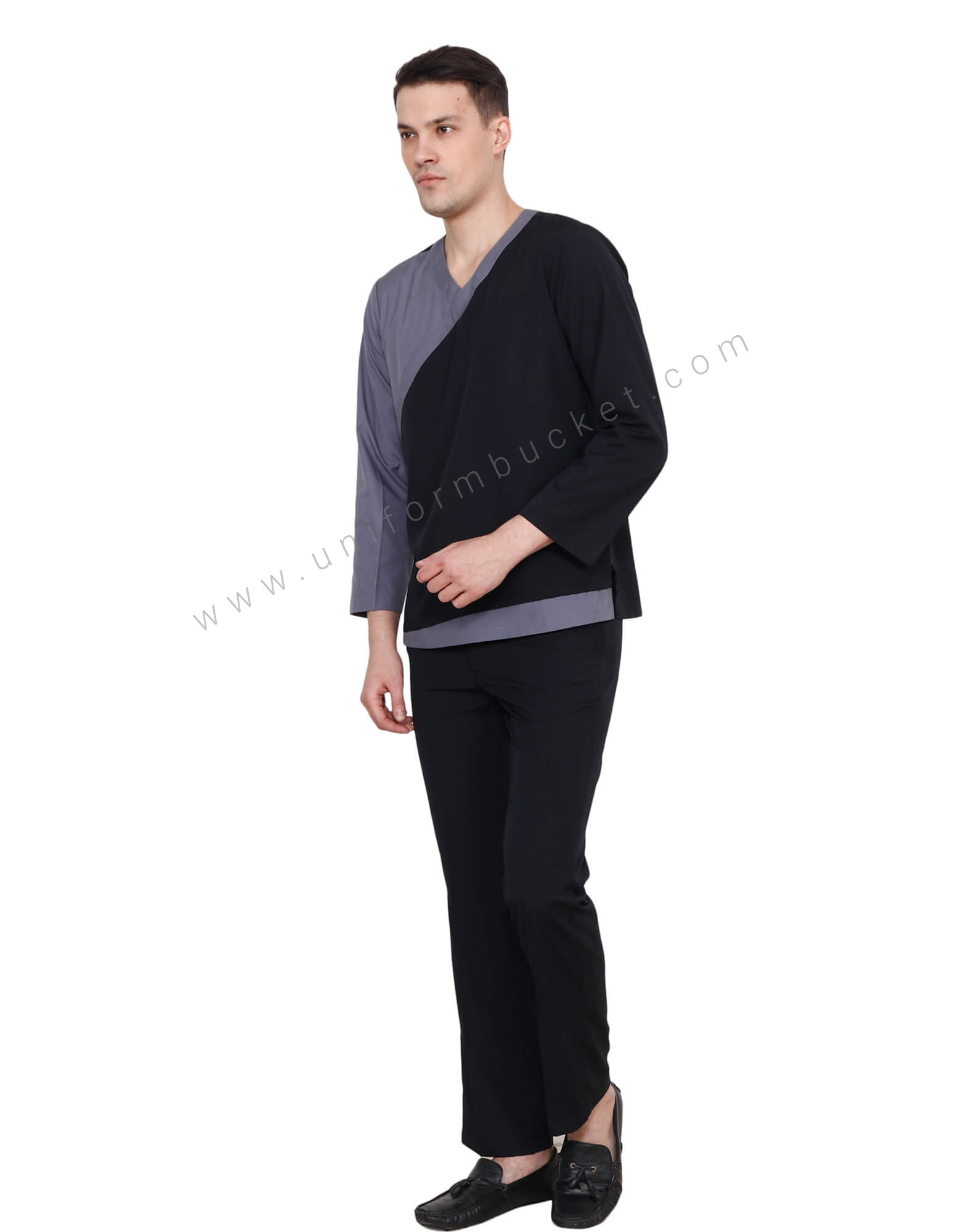 Two Tone Crossover Spa Tunic thumbnail 2