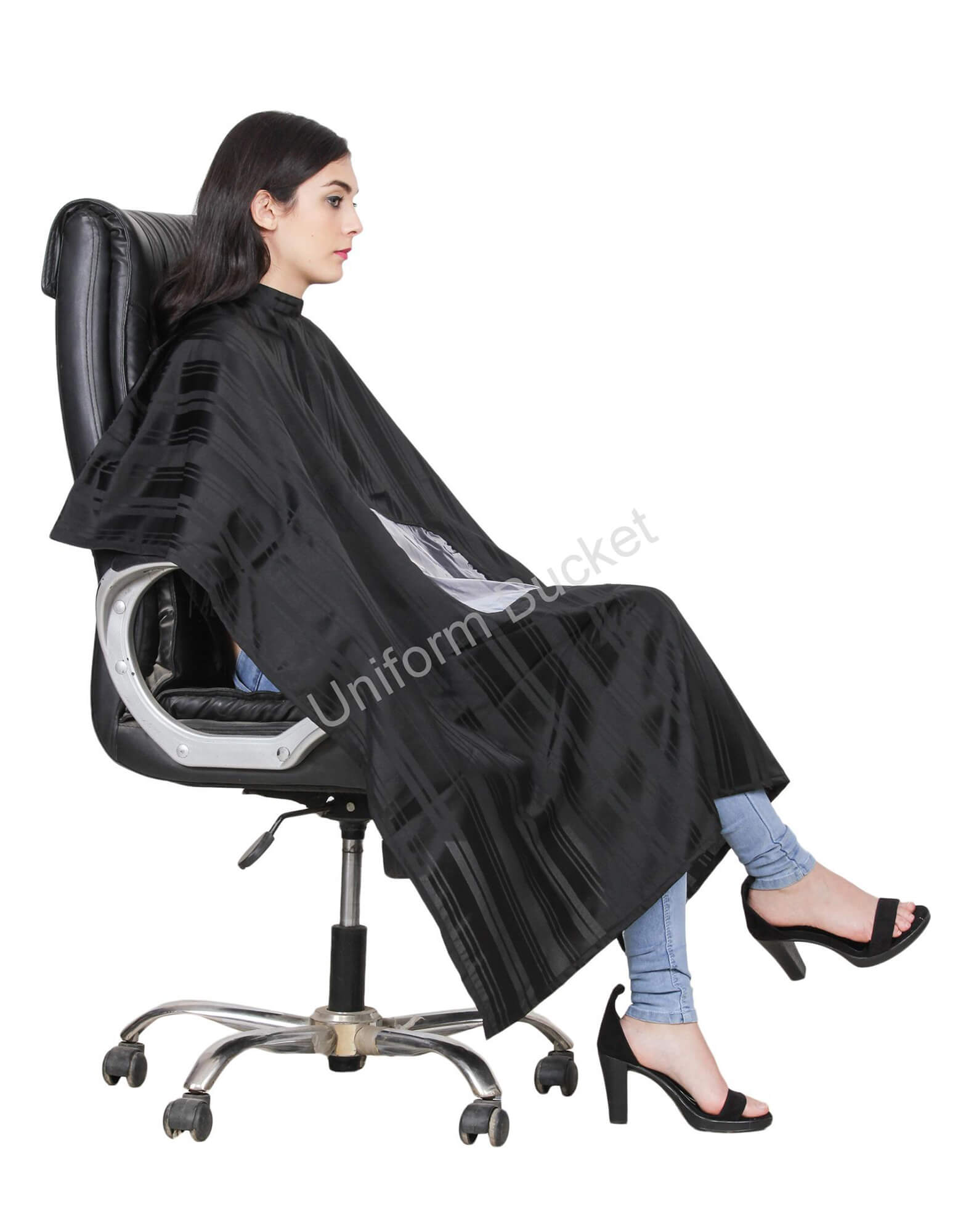Stripe Pattern Black Cutting Sheet With Open Window view 1