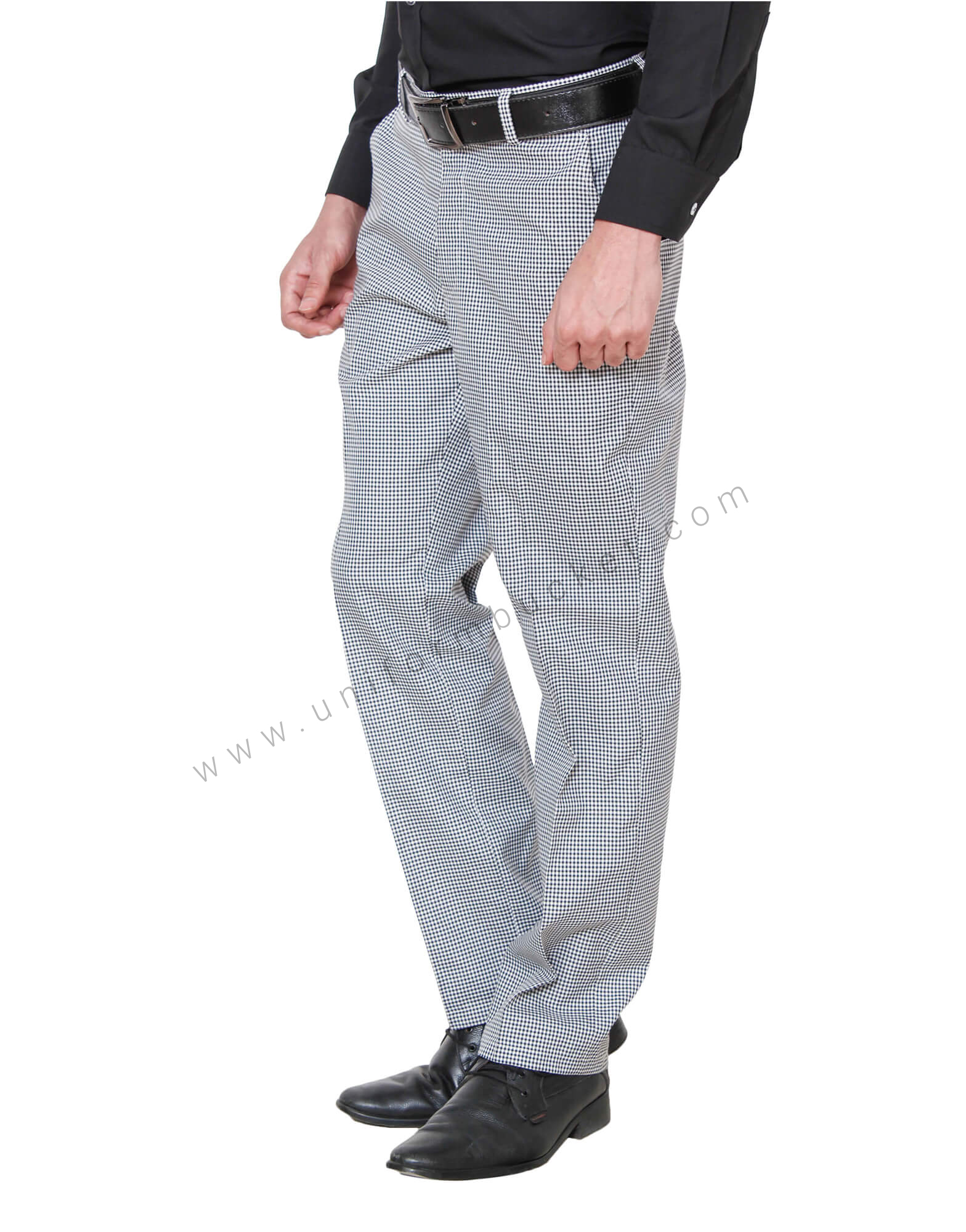 Black & White Shepherd Check Trouser view 1