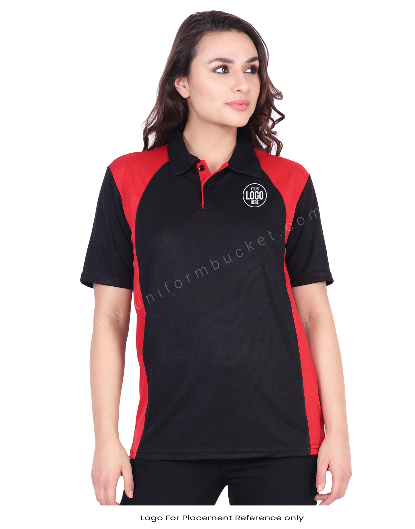 Black & Red  Designer Polo T-Shirt thumbnail 4
