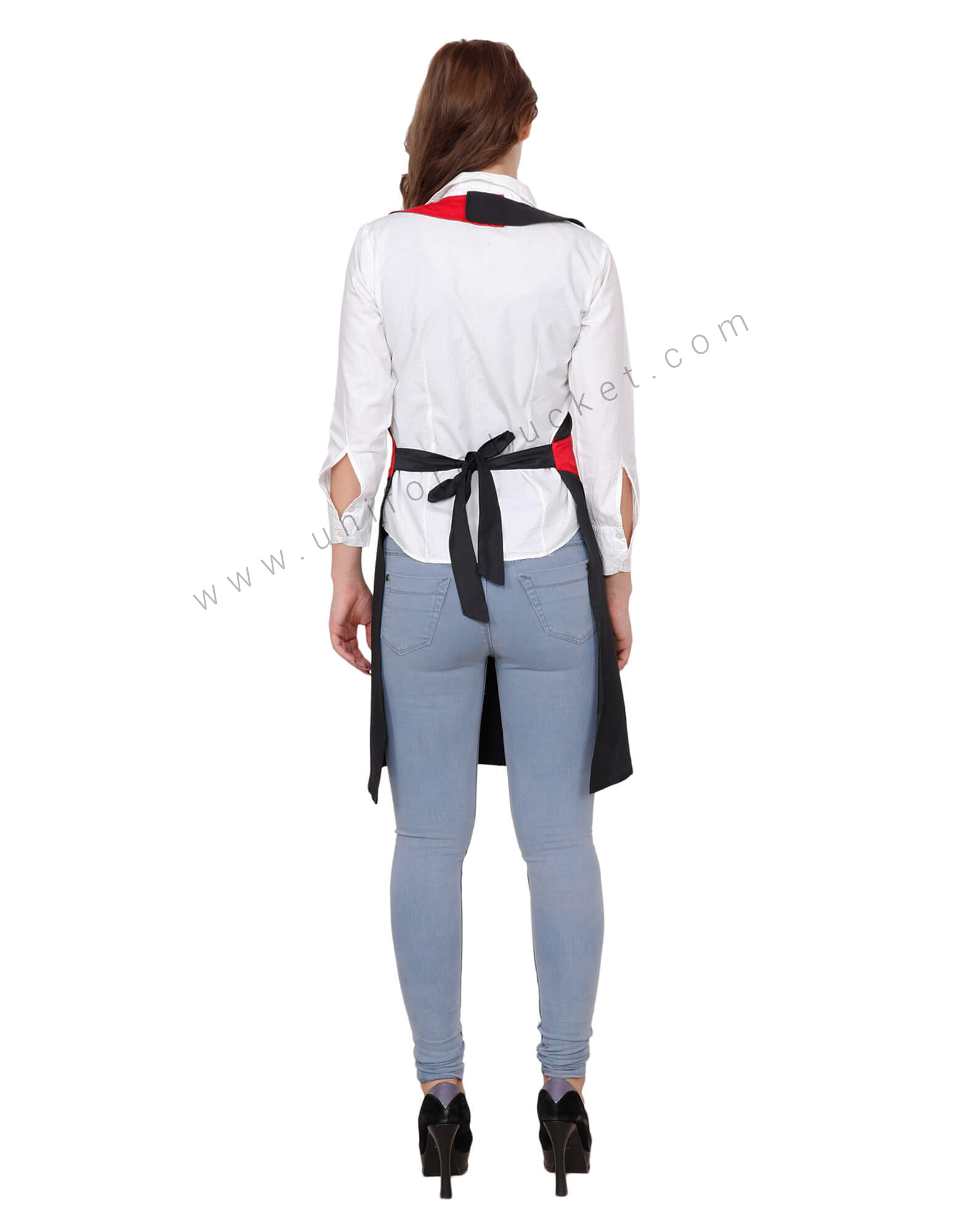 Double Tone Crossover Apron With Patch Pocket thumbnail 3