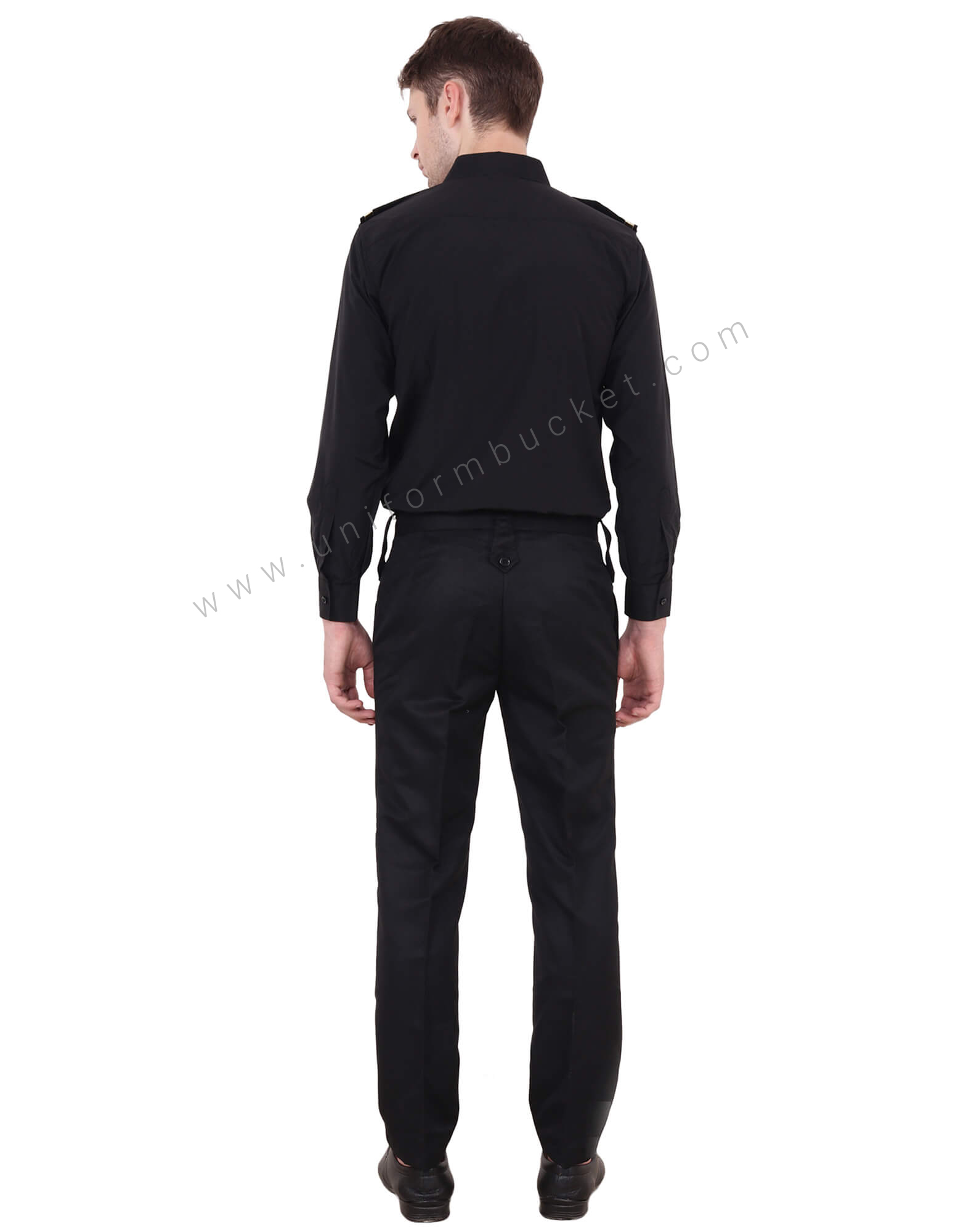 Black Security Guard Shirt For Men thumbnail 3