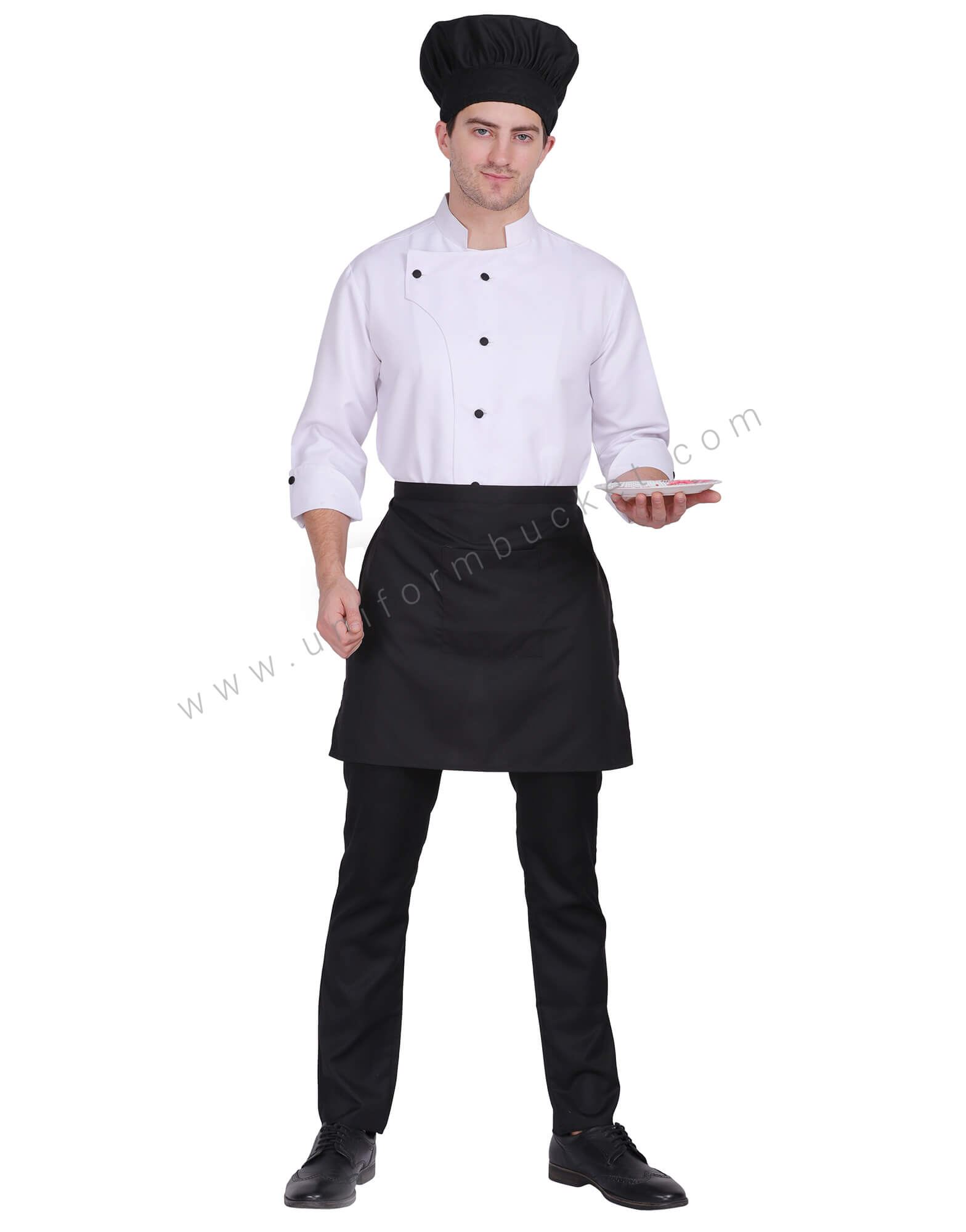 Black Short  Waiter Apron thumbnail 3