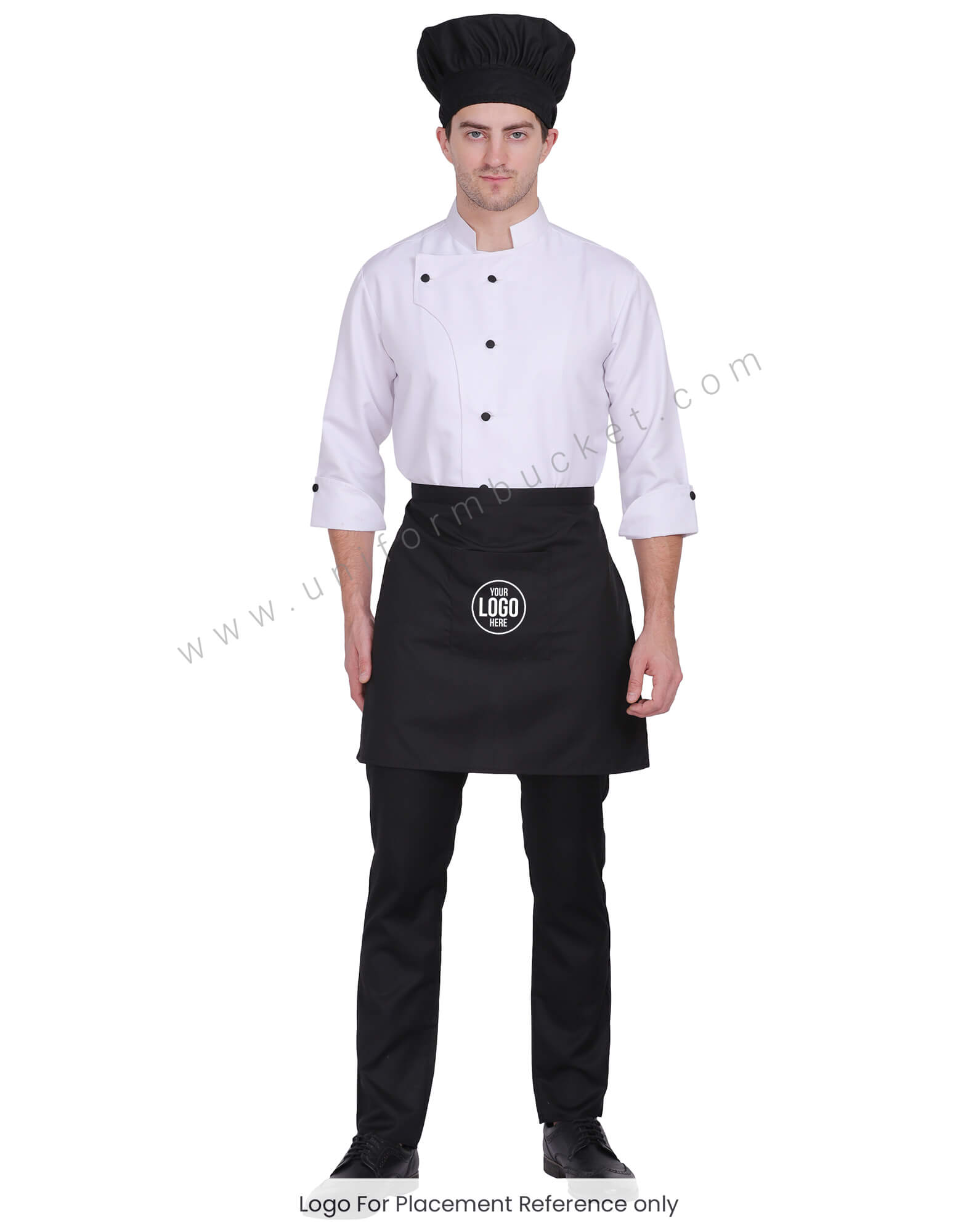 Black Short  Waiter Apron view 1