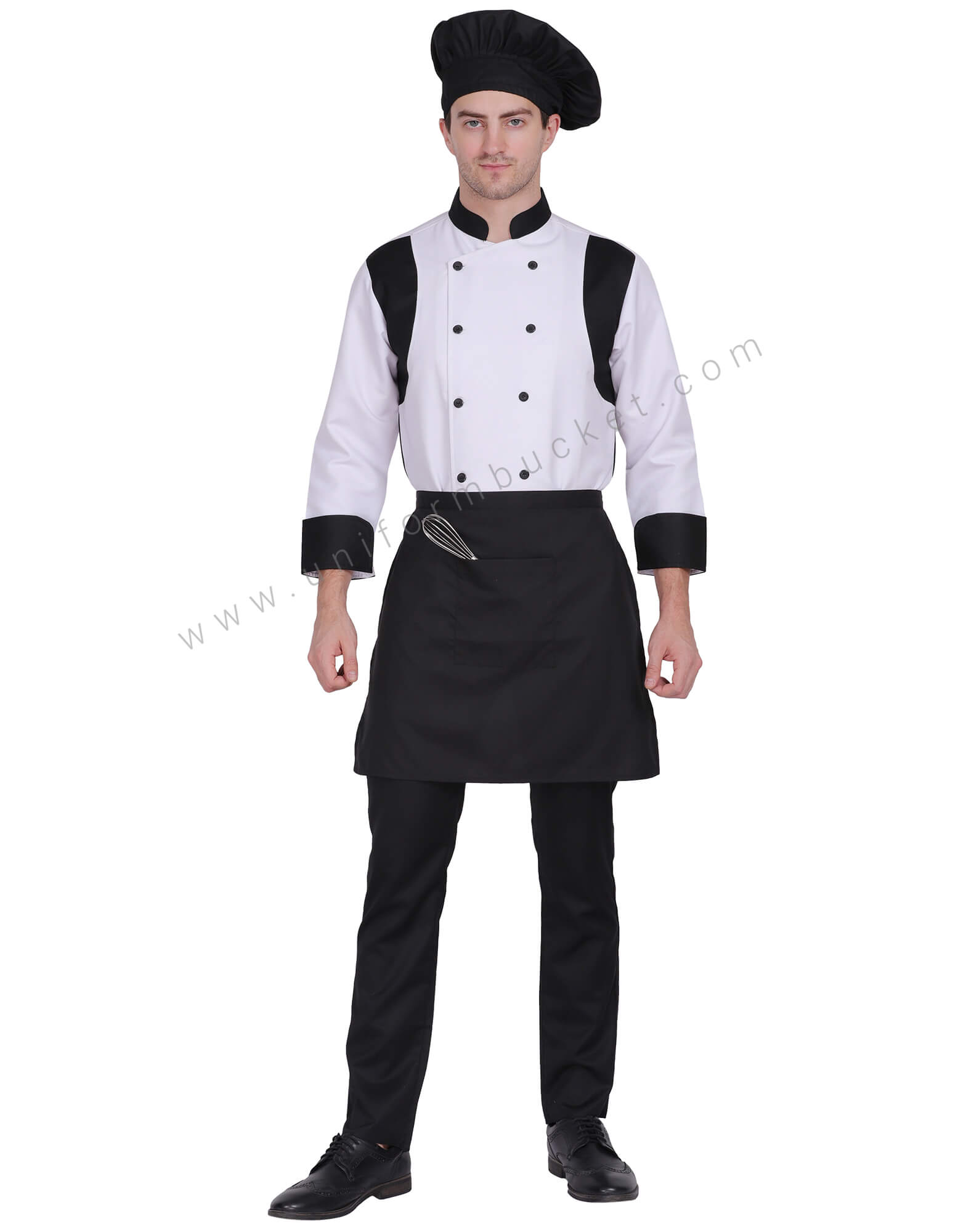 Black Stylish short apron thumbnail 2